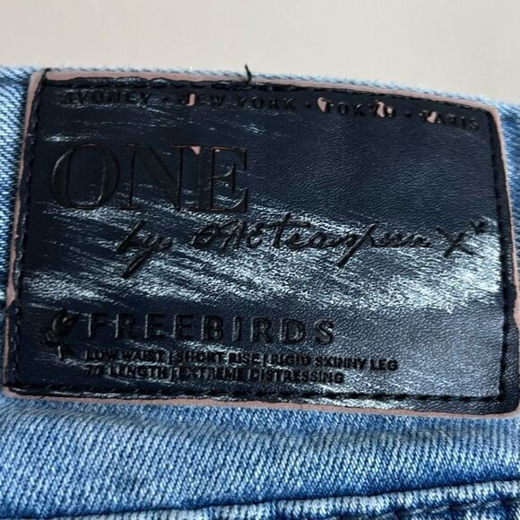 One by One Teaspoon Freebirds Low Rise Skinny Leg Distressed Jeans Women's 26 - Picture 7 of 7